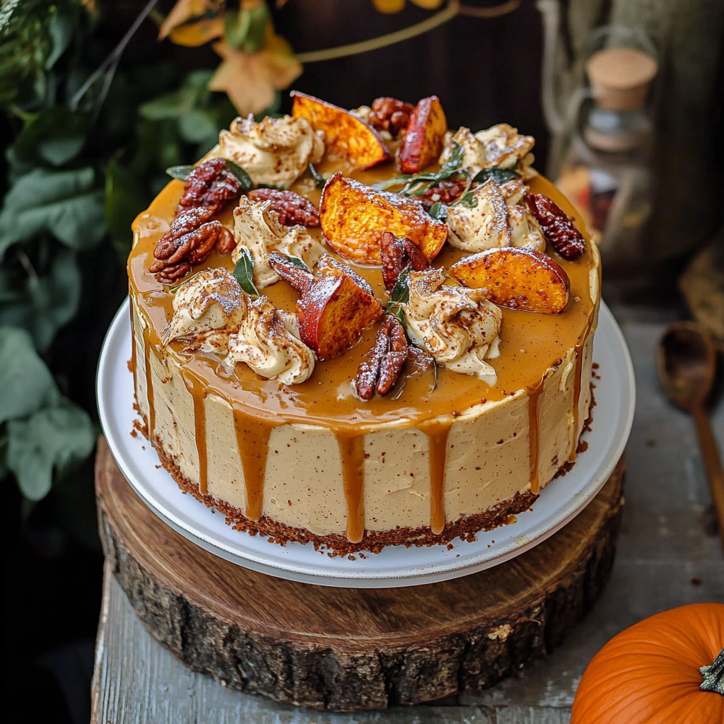 Salted Caramel Pumpkin Cake