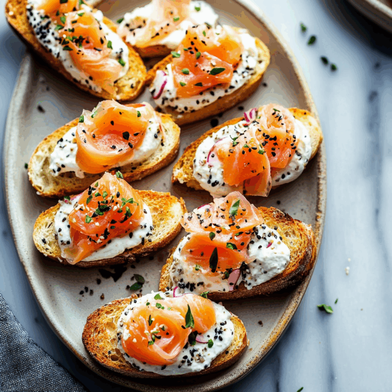 Smoked Salmon Crostini